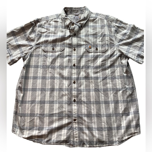 Carhartt button up plaid shirt - Picture 1 of 3